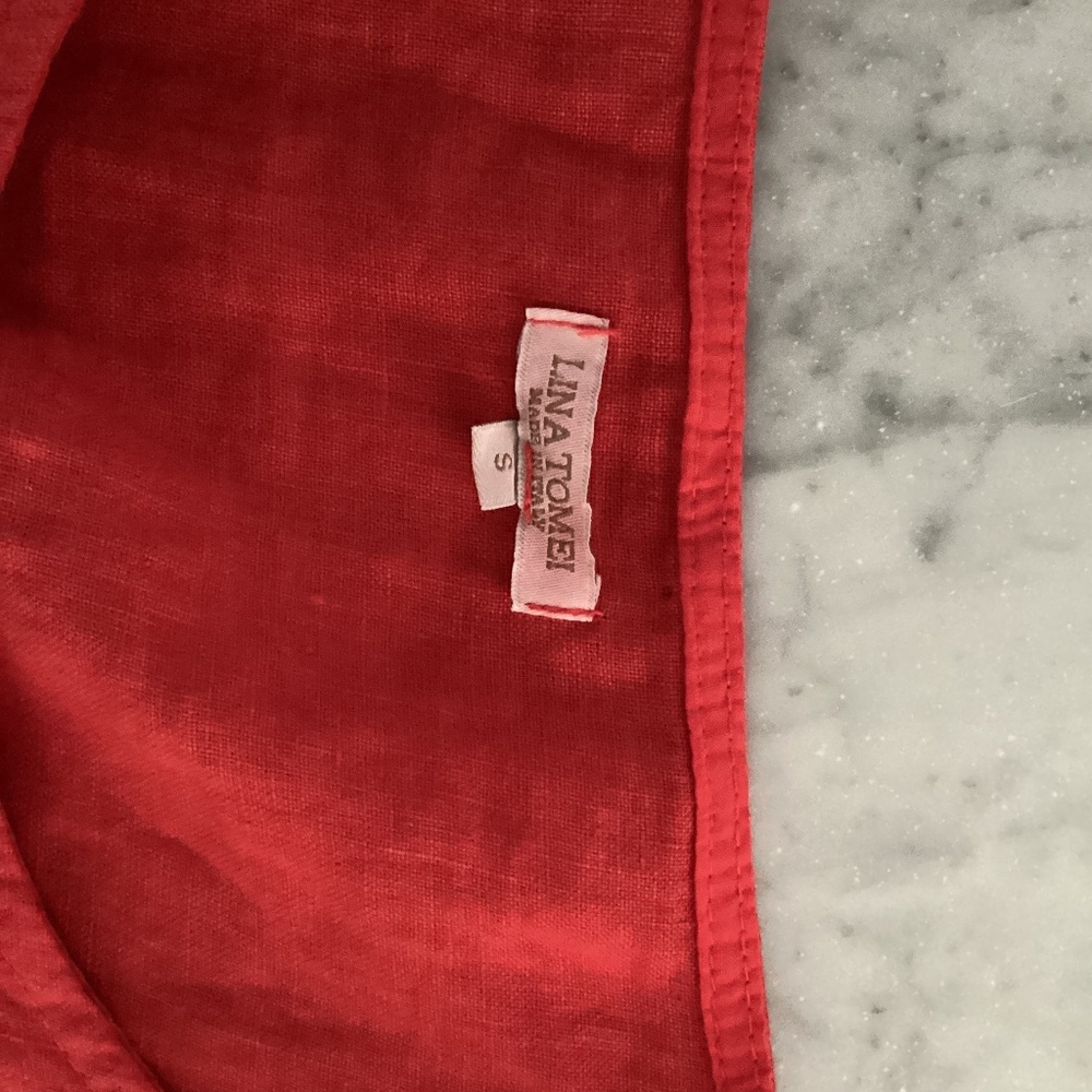 Lina Tomei 100% Linen Made in Italy Summer Dress - Picture 5 of 6